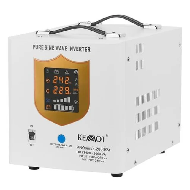 Pure Sine Centrale UPS 2000VA/1400W 24V - KEMOT URZ3428