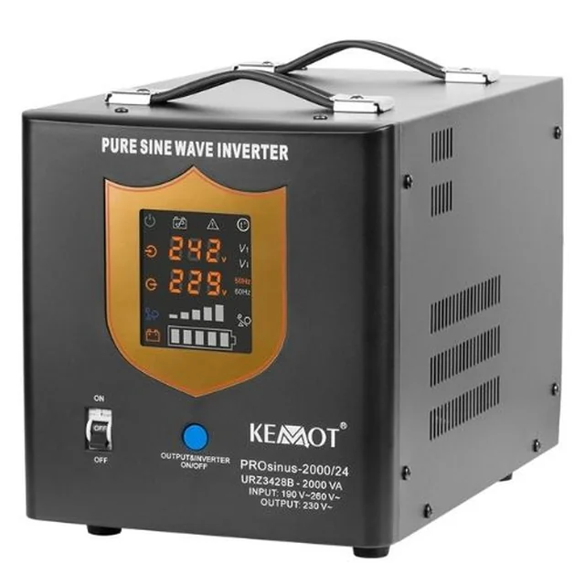 Pure Sine Centrale UPS 2000VA/1400W 24V - KEMOT URZ3428B