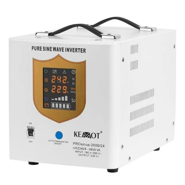 Pure Sine Centrale UPS 2600VA/1800W 24V - KEMOT URZ3429