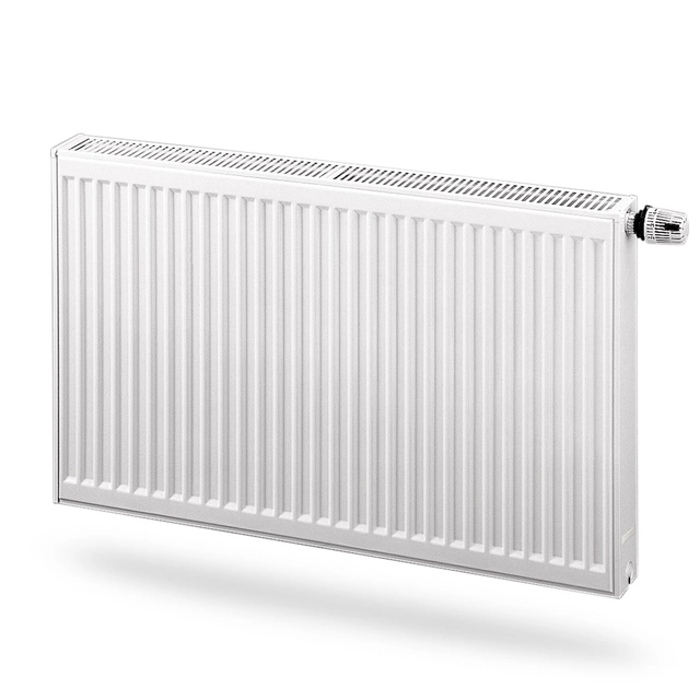 PURMO kylare CV22 300x700, värmeeffekt:673W (75/65/20°C), stålpanelradiator med bottenanslutning, PURMO Ventil Compact, vit RAL9016