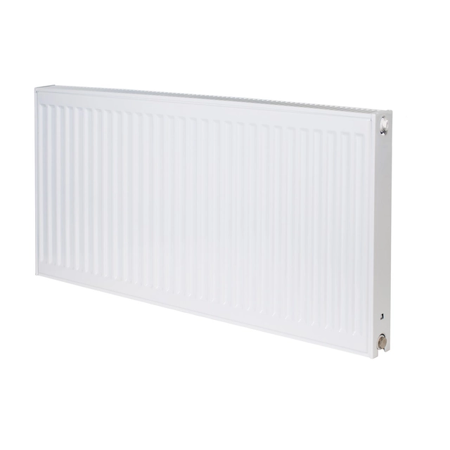 PURMO radiator C21S 600x1100, moč ogrevanja:1474W (75/65/20°C), jekleni panelni radiator s stranskim priključkom PURMO Compact bele barve RAL9016