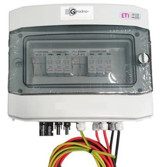 PV-AC-SCHALTTAFEL-BEGRENZER T2 4P, RCD 40/4/0,1, AUSÜBERSTROM C25/3