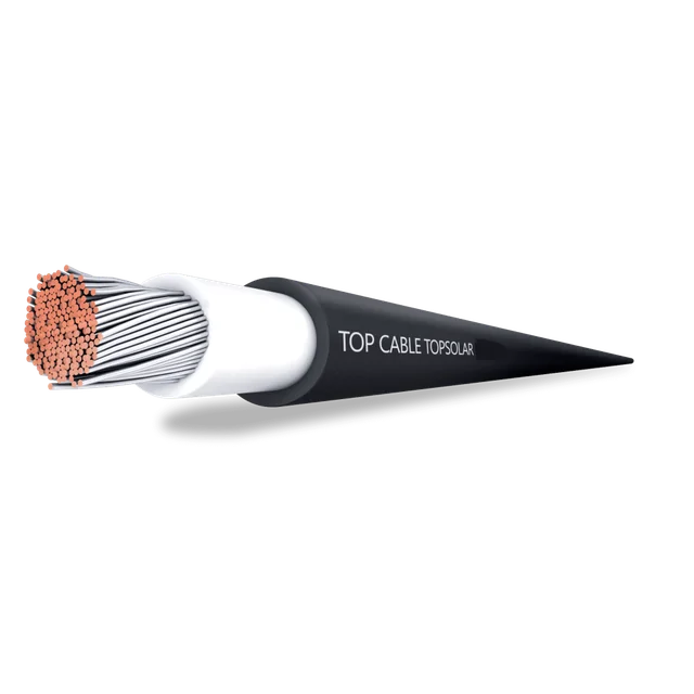 PV-kabel Topkabel TOPSOLAR PV H1Z2Z2-K (1x6 mm, zwart)