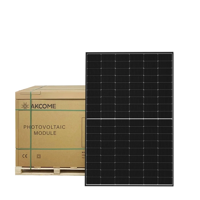 PV-Module Solarmodule AKCOME 410Wp Schwarze Rahmen PERC Monokristallin Tier 1 Brand
