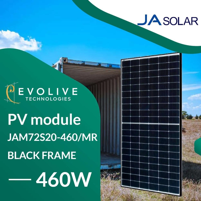 PV-moduuli (valopaneeli) JA Solar 410W JAM54S30-410/MR BF (säiliö)