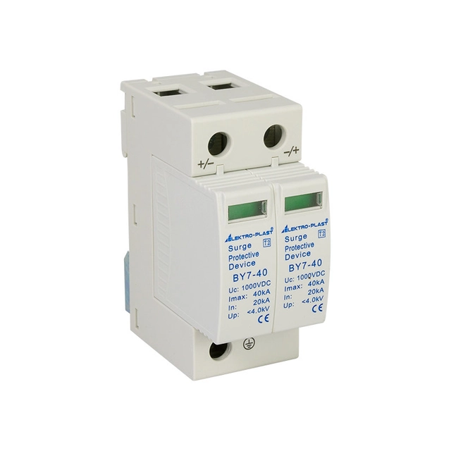 PV разрядник за пренапрежение2P (T2 DC)1000VDC BY7-40/2-1000