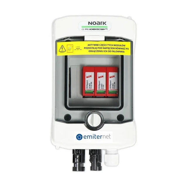 Quadro CC, IP65, Scaricatore di sovratensione CC Dehn 1000V tipo 2, 1x stringa FV, 1x MPPT