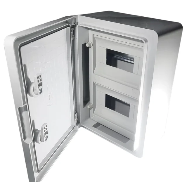 Quadro elettrico in ABS per distribuzione moduli 400x300x170mm IP65 IK10 24.