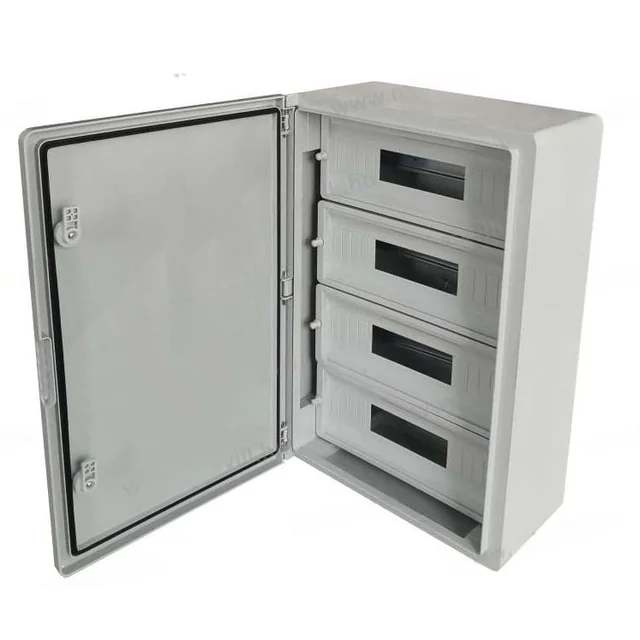 Quadro elettrico in ABS per distribuzione moduli 600x400x200mm IP65 IK10 60.