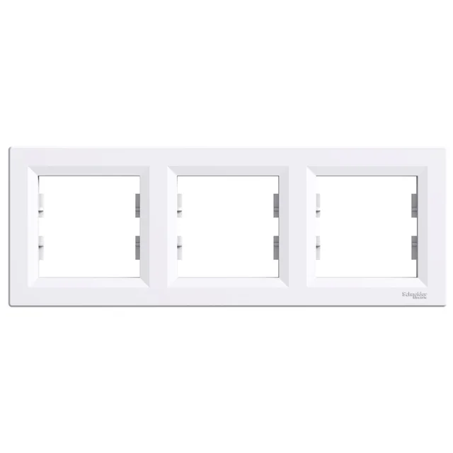 QUADRO TRIPLO Schneider, BRANCO HORIZONTAL