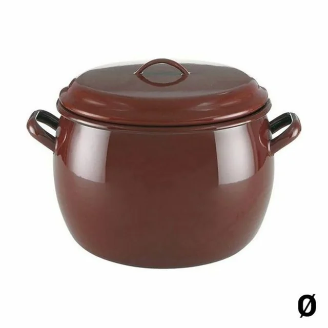 Quid Klassieke Metalen Pot met Deksel Staal - 36 cm