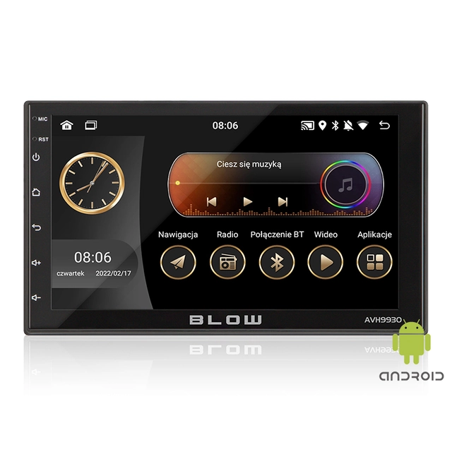 Raadio BLOW AVH-9930 2DIN 7" GPS Android