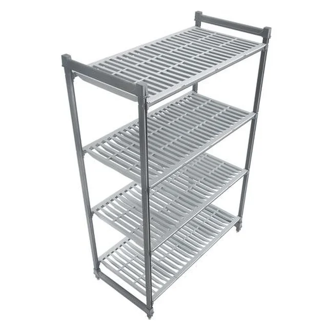 Rack d'entrepôt Cambro avec 4 étagères ventilées 915x540x1830 Cbu213672v4