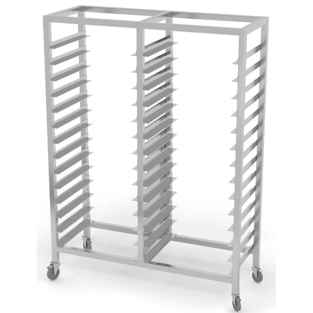 Rack mobile pour 44 Plateaux de confiserie 60x40 Polgast 370622-K