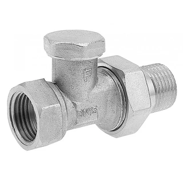 Radiator valve HAO262 1/2 inch straight, shut-off for heating installation