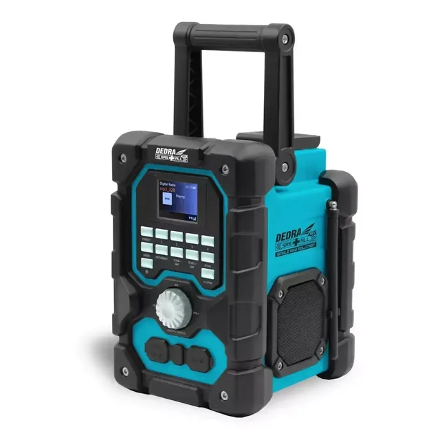 Radio rechargeable, Radio de chantier Dedra Sas+Tous Ded7006Bt 18V, Dab+/Fm, Bluetooth, USB