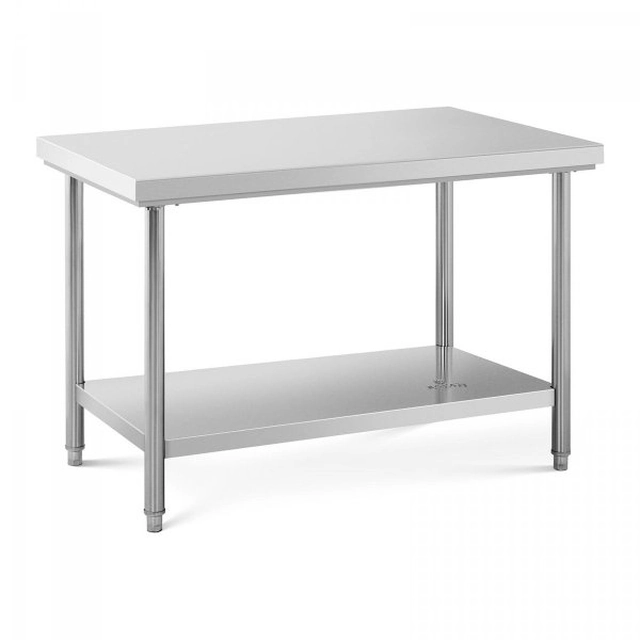 Radni stol od nehrđajućeg čelika -120 x 67 cm ROYAL CATERING 10012435 RC-WT12070SS