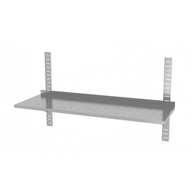 Raft suspendat reglabil unic, perforat, cu două console 1000 x 300 x 600 mm POLGAST 381103-PERF 381103-PERF