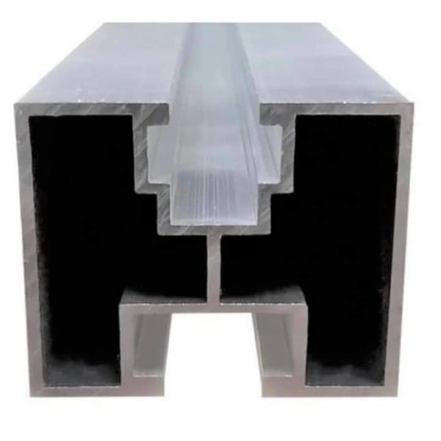 Rail Aluminum profile 40x40x2.2 m for mounting photovoltaic panels