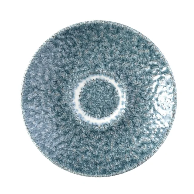 Raku Espresso Saucer Topaz Blue 118 mm