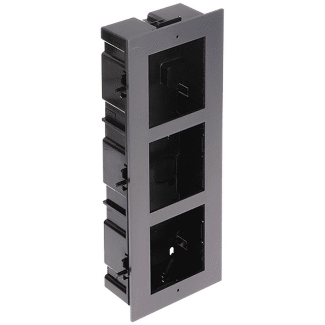 Rama montaj ingropat, 3 module, pentru Interfon modular - HIKVISION