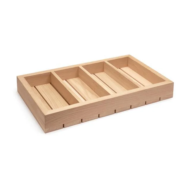 Range-couverts en bois 530x325x65 mm