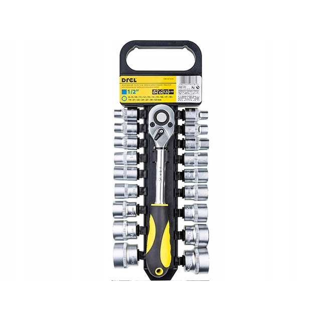 RATCHET SOCKET SET 1/2' 19 PCS.