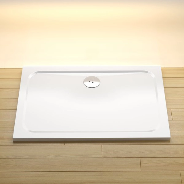 Ravak Gigant Pro Chrome cast shower tray, %w0/% white