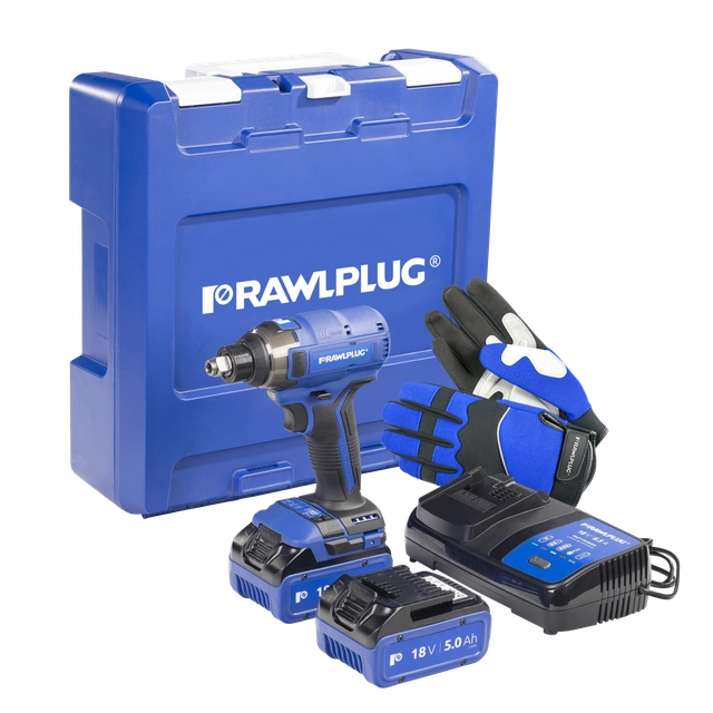 Rawlplug bezvadu trieciena draiveris 18V 210 Nm iekļauts