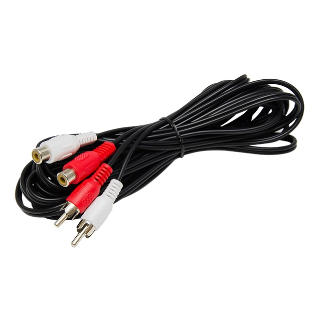 RCA prodlužovací kabel: 2xWTYK/2xGNIAZDO 5,0m 1 každý