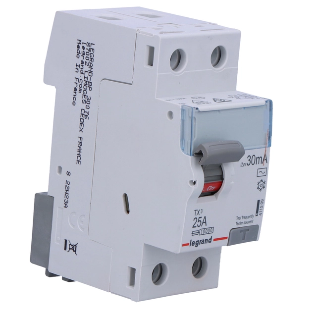 RCD P302 2P 25A 30MA AC TÍPUS TX3