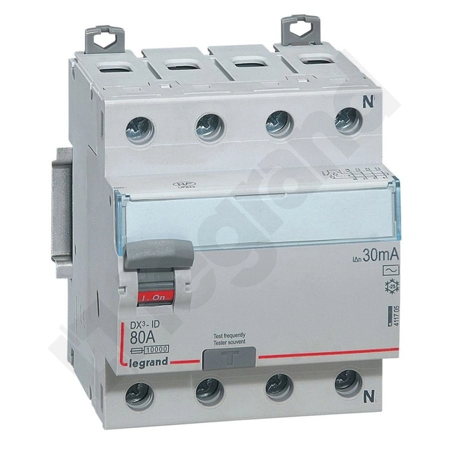 RCD P304 4P 80A 30MA AC ТИПDX3