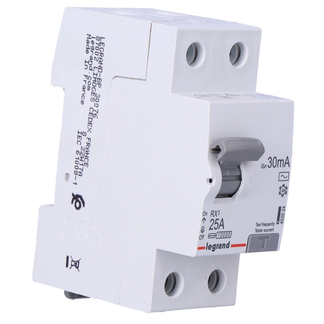 RCD RX3 2P 25A 30MA AC ТИП