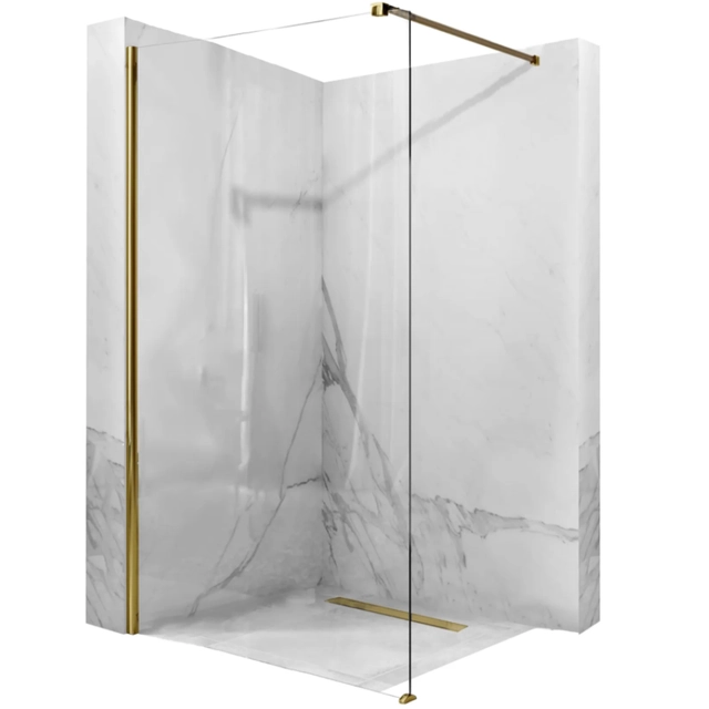 Rea Aero shower wall 110 Gold - additional 5% DISCOUNT with code REA5