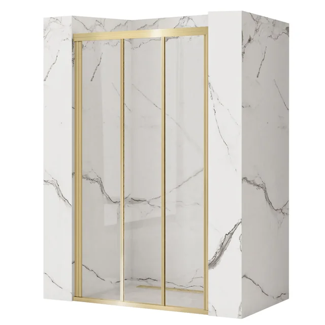 Rea Alex 120 Gold Brushed Shower Door