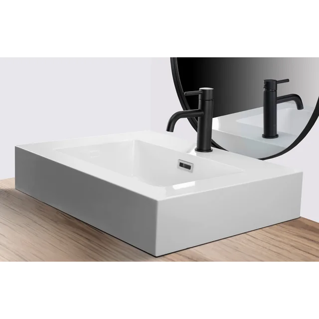 Rea Alison White countertop washbasin 60