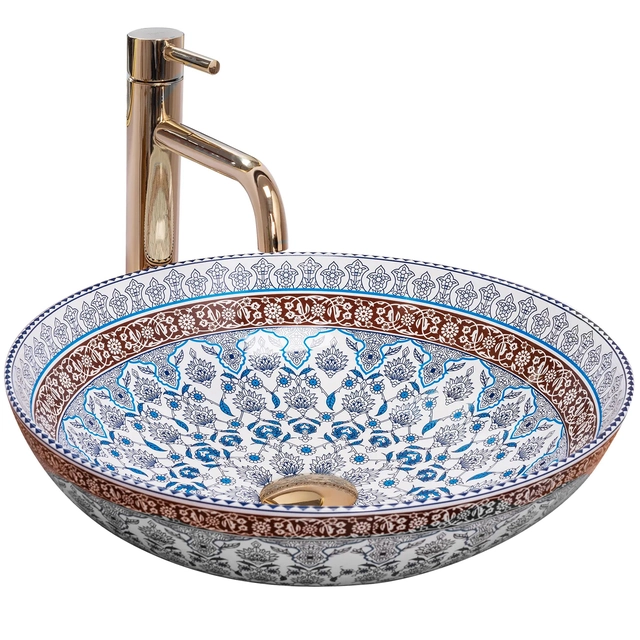 Rea Arte Blue countertop washbasin - additional 5% discount with code REA5