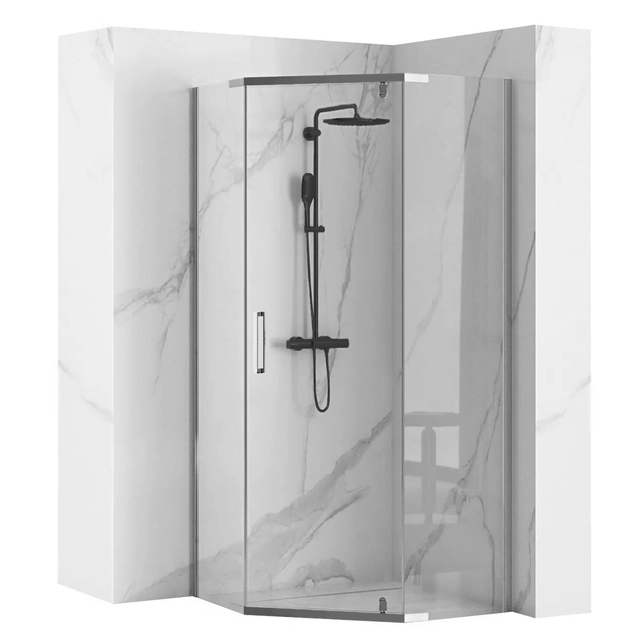 Rea AXIN Chrome 80x80 Cabine de douche