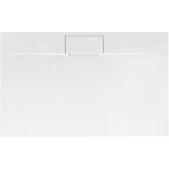 Rea Basalt Μακρύς λευκός ορθογώνιος δίσκος ντους 80x120- Επιπλέον έκπτωση 5% με κωδικό REA5