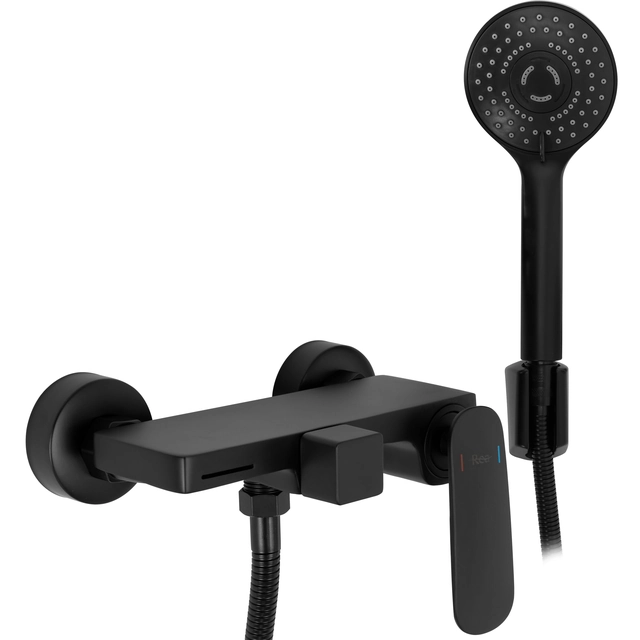 REA Berg Black bath mixer