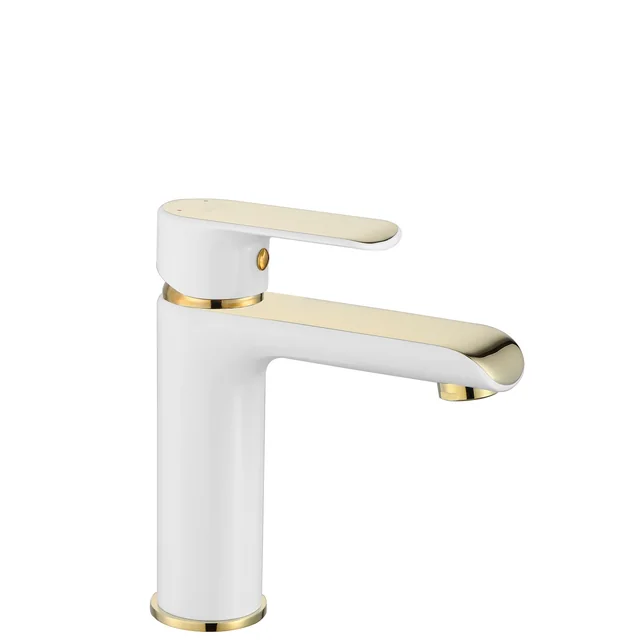 REA BLOOM Washbasin Faucet White Gold White Gold Low