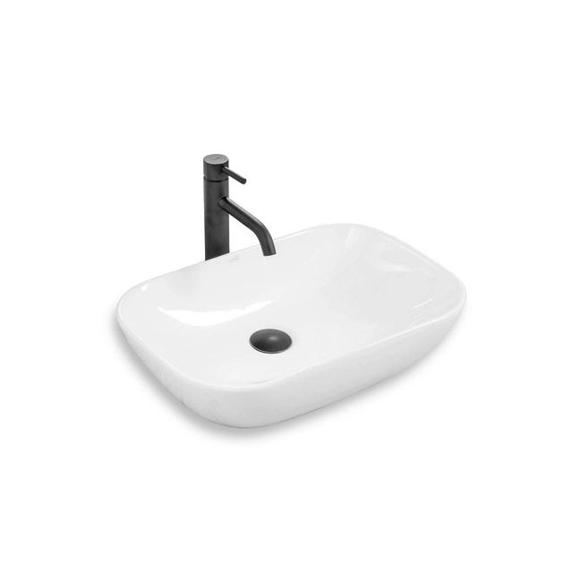 Rea Claudia White countertop washbasin (S)