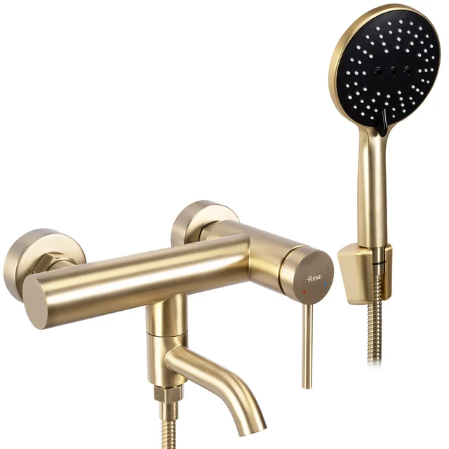 REA Clif Gold Brushed Bathtub Faucet