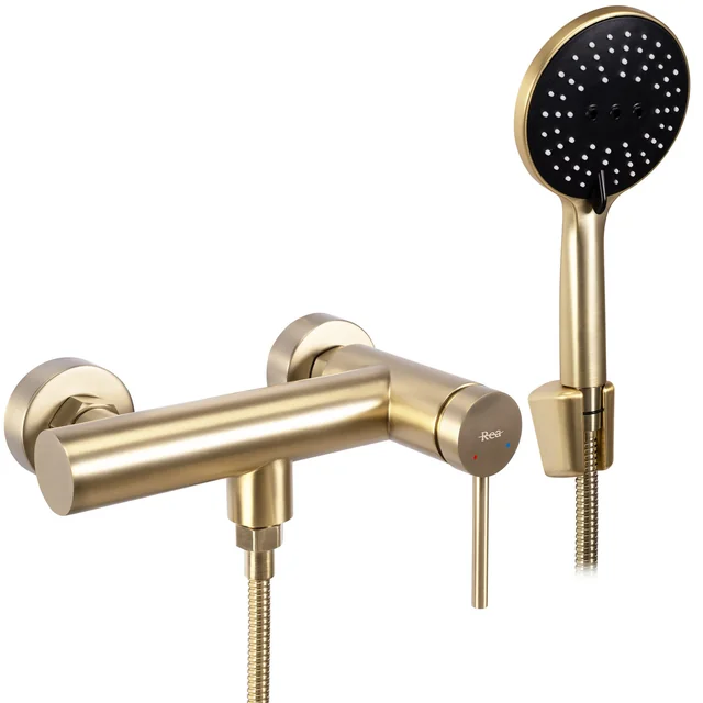 REA Clif Gold Robinet de douche brossé