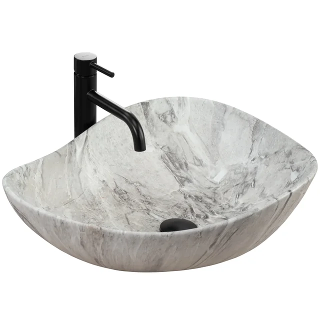 Rea Dora stone countertop washbasin - Additionally 5% discount with code REA5