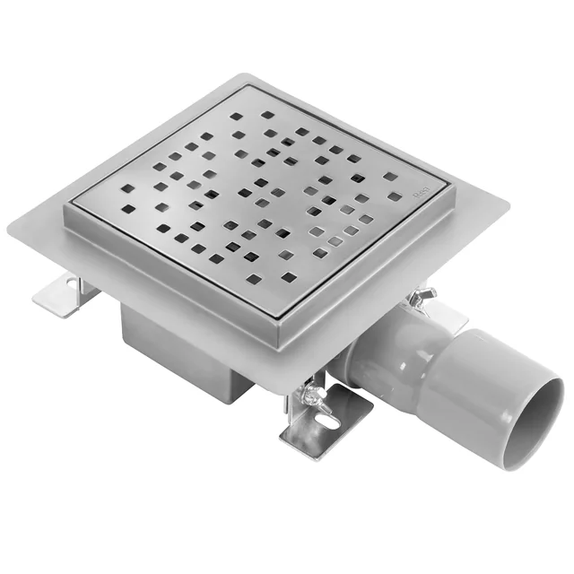 Rea Dots point drain brushed nickel 15x15cm- Επιπλέον 5% έκπτωση με κωδικό REA5