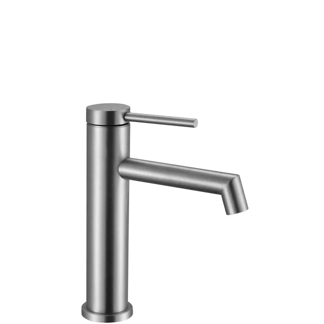 Rea Foss Robinet de lavabo nickel brossé Inox brosse à faible teneur en nickel