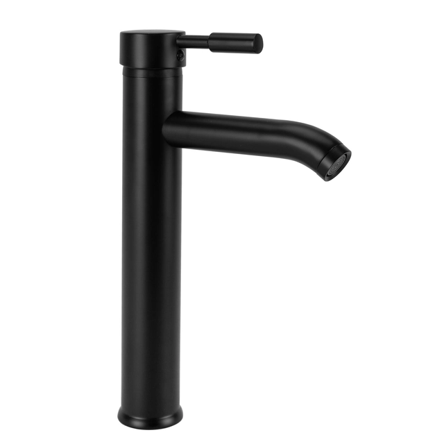 REA GRAF Black tall basin mixer