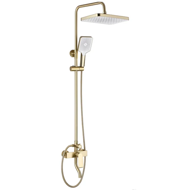 Rea Hass brushed gold shower set - Additionally 5% DISCOUNT with code REA5