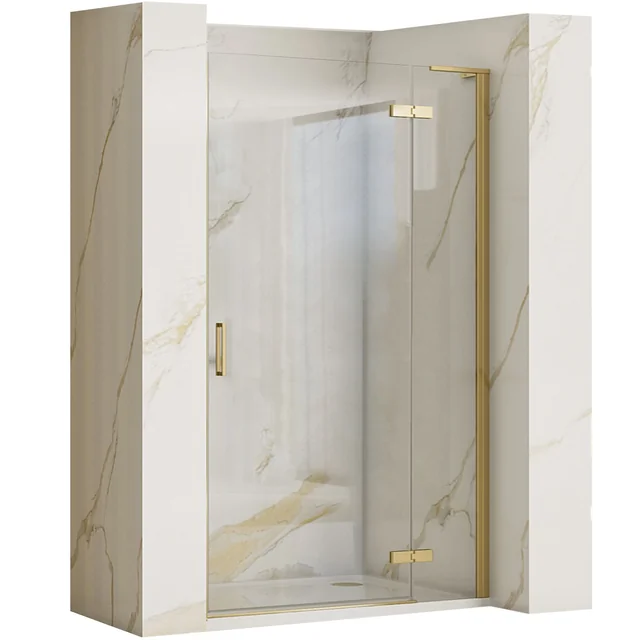 Rea Hugo 100 Gold Brushed Shower Door